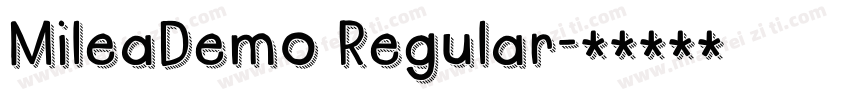 MileaDemo Regular字体转换